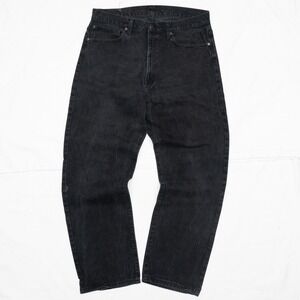 Vtg 90s Y2k Polo RL‎ Jeans Co Black Denim Pants Mens 36x31